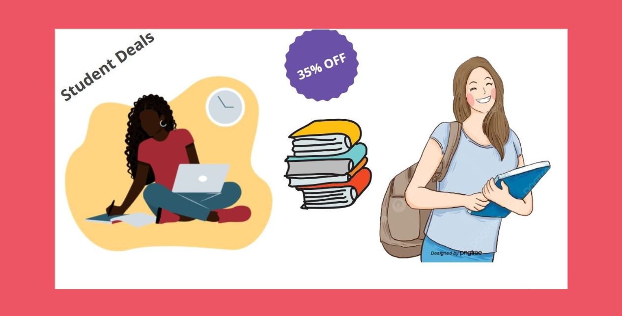 student with books - college students deals