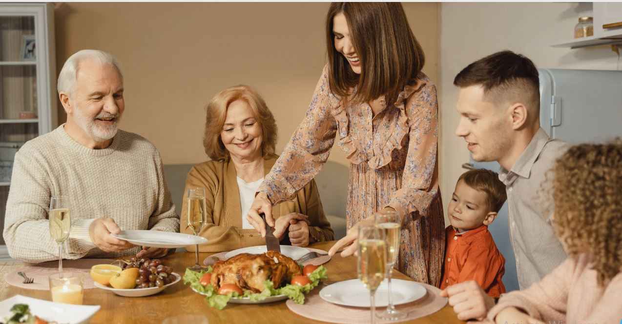 Thanksgiving dinner with family